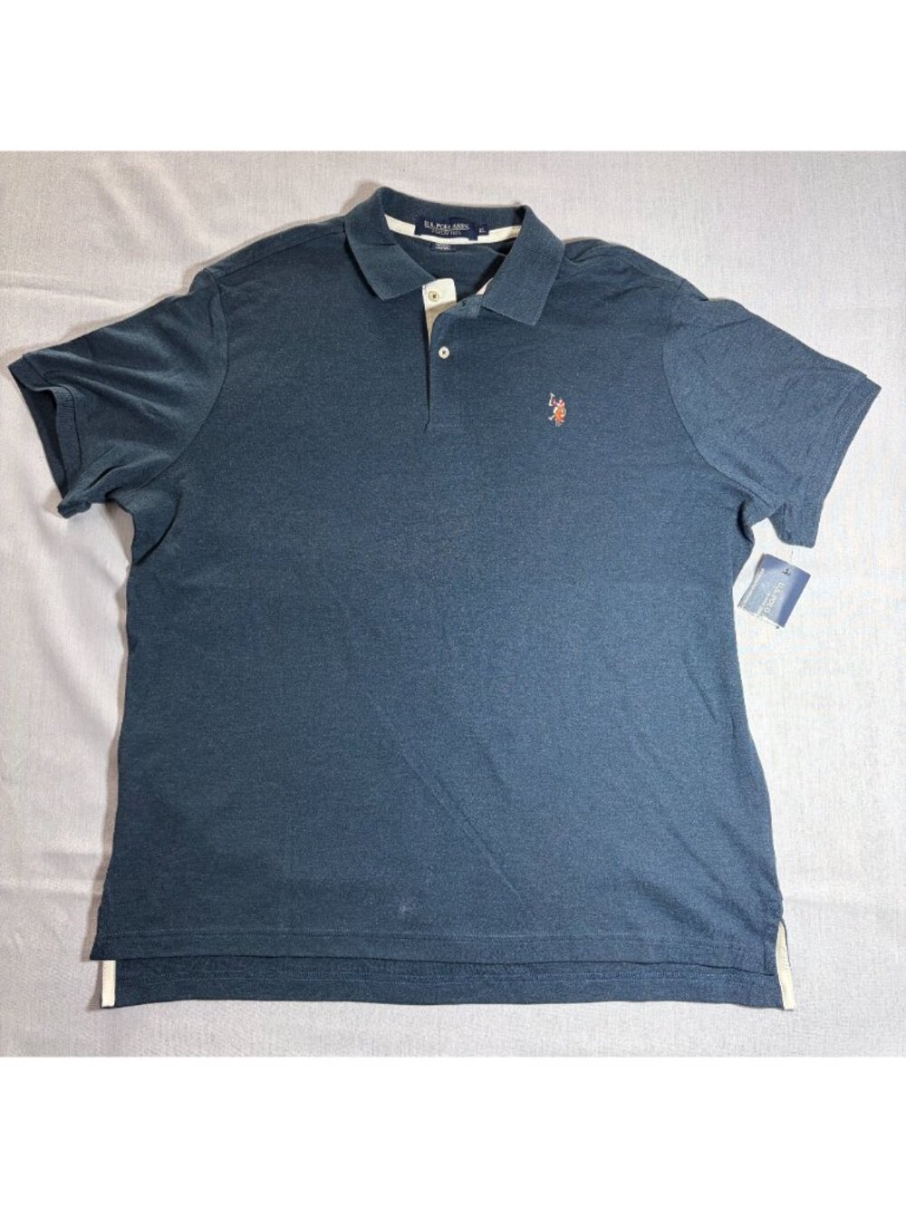 NWT U.S. Polo Assn. Luxury Feel Collared Polo Shirt Men’s Size: XL Navy Blue